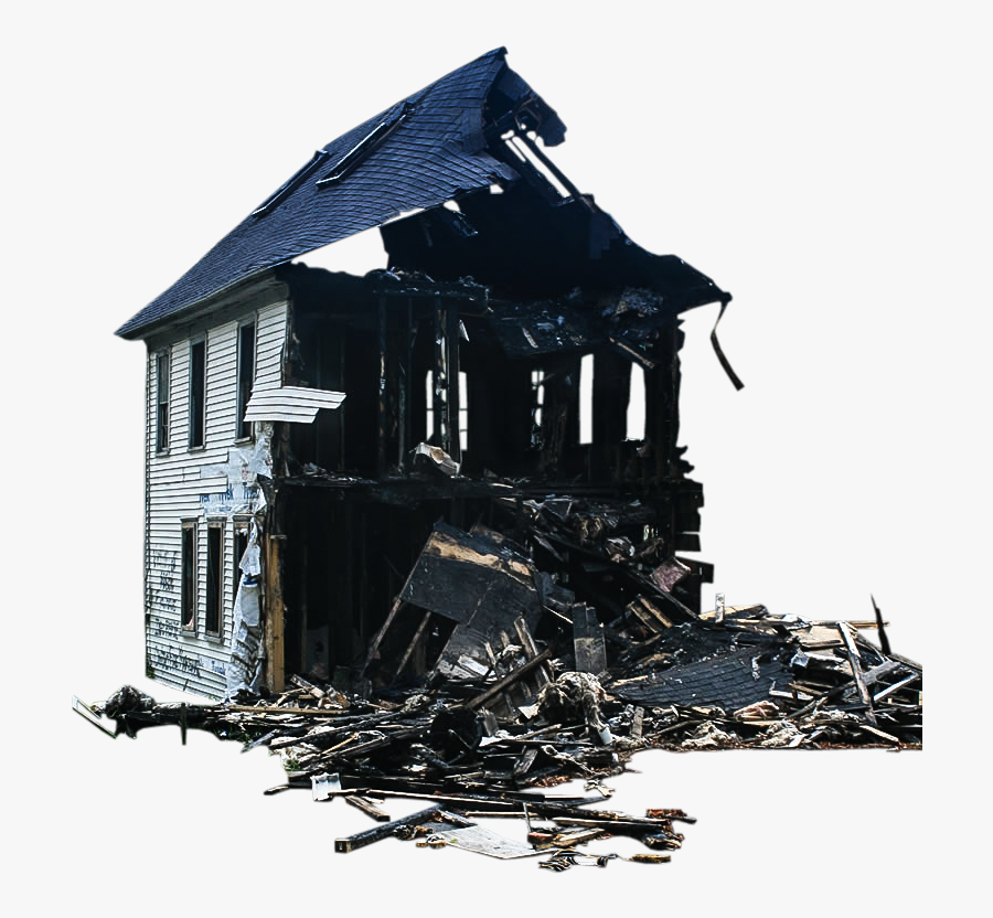 House Share Burnt Free Transparent Image Hq Clipart - Burnt House Png, Transparent Clipart