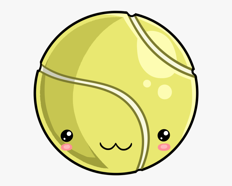 Tennis Ball Clipart , Png Download - Pelota De Tenis Kawaii, Transparent Clipart