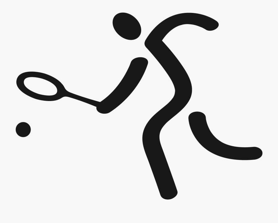 So Sportsicon Tennis Black - Special Olympics Tennis Icon, Transparent Clipart