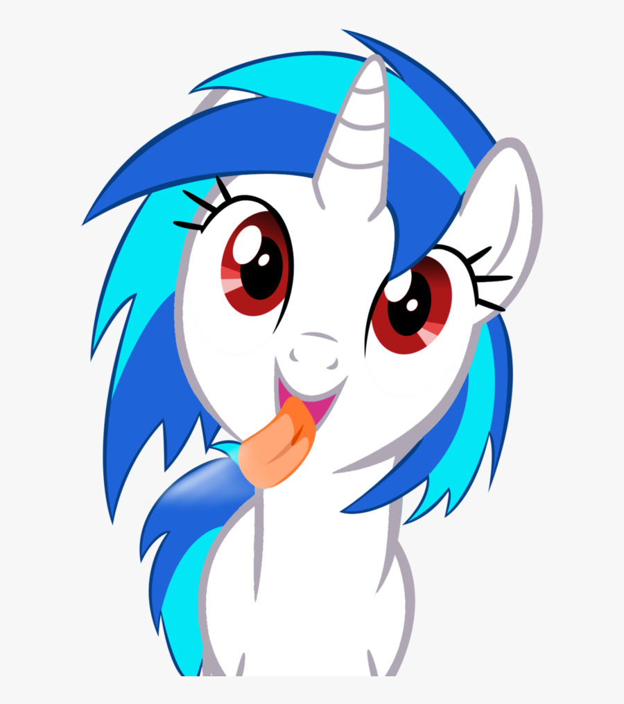 Clip Art Vinyl Scratch Is Licking - Vinyl Scratch Licking, Transparent Clipart