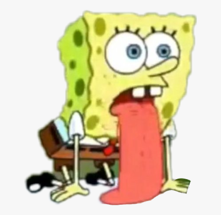 #lick #spongebob #👅, Transparent Clipart