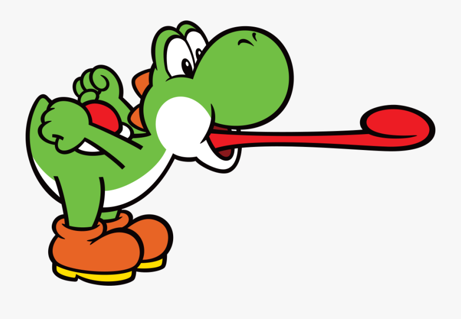 Yoshi-tongue - New 3ds Cover Plate Yoshi , Free Transparent Clipart -  ClipartKey