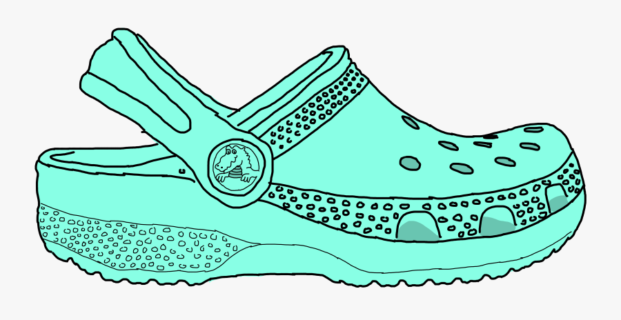 Croc Interesting Art Fashion Doodle Crocs Drawing Bad - Slip-on Shoe, Transparent Clipart