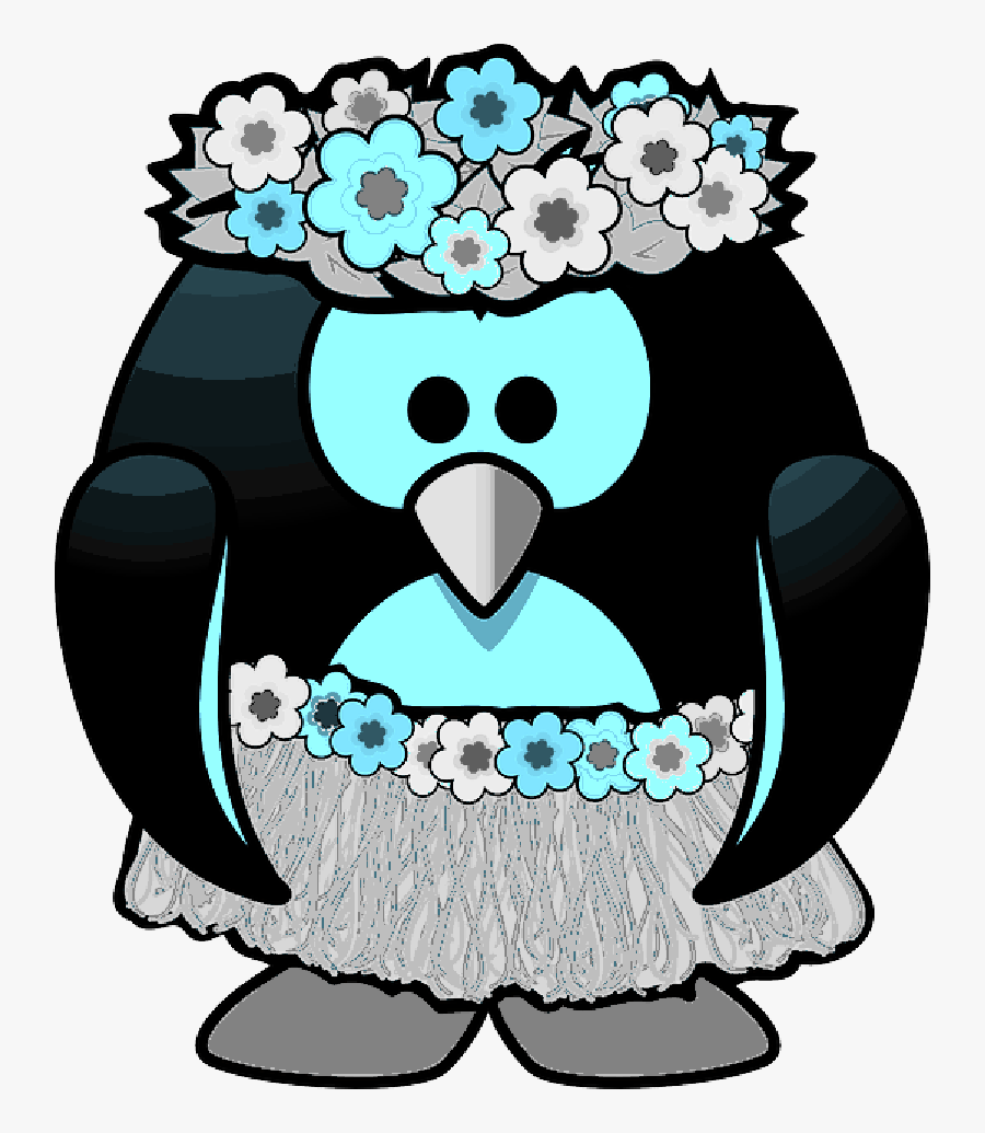 Hula Dancer Wallpaper - Hawaiian Penguin, Transparent Clipart