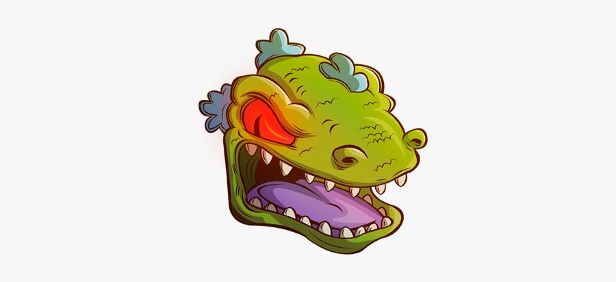 Crocodile - Reptar Rugrats Vector, Transparent Clipart