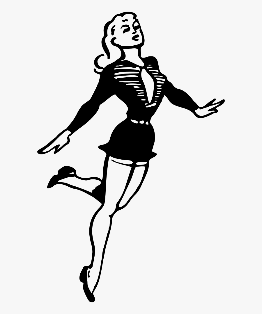 Woman Dancing - Woman Dancing Drawing, Transparent Clipart