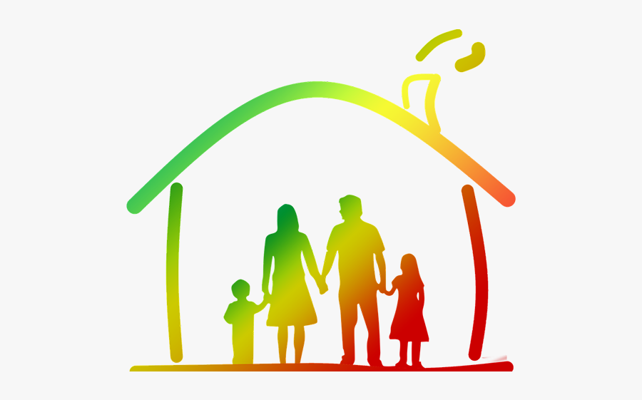 Silhouette Father Mother And Son, Transparent Clipart