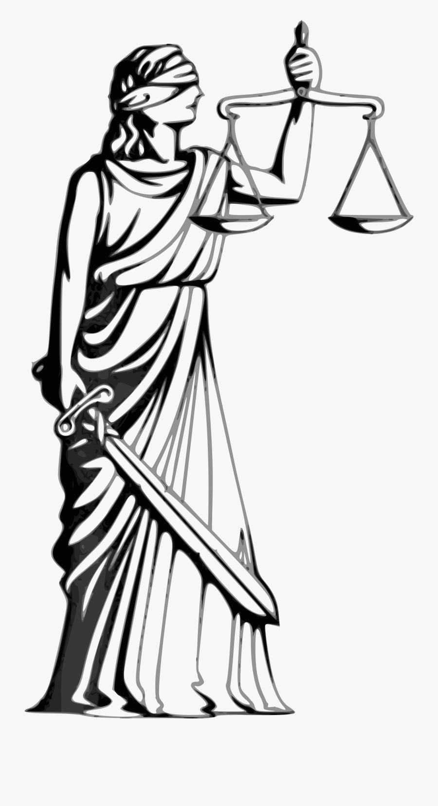 No "fairness Through Unawareness - Lady Justice Transparent Background, Transparent Clipart