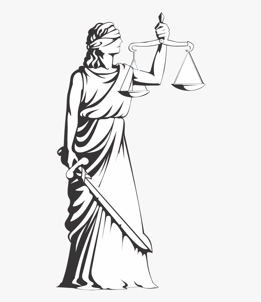 Clip Art Lady Justice Vector - Themis Png, Transparent Clipart