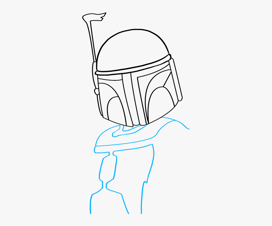 How To Draw Boba Fett - Sketch, Transparent Clipart