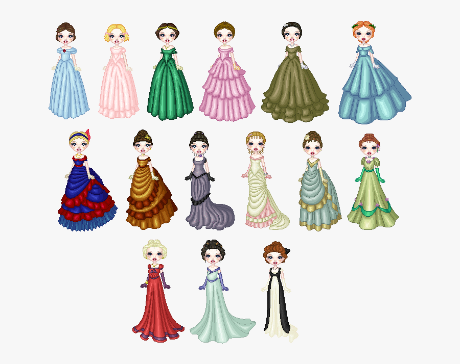 Crow Clipart Victorian - Cartoon Victorian Lady, Transparent Clipart