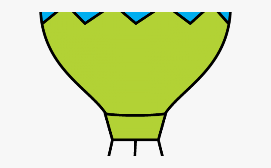 Simple Hot Balloon Coloring, Transparent Clipart