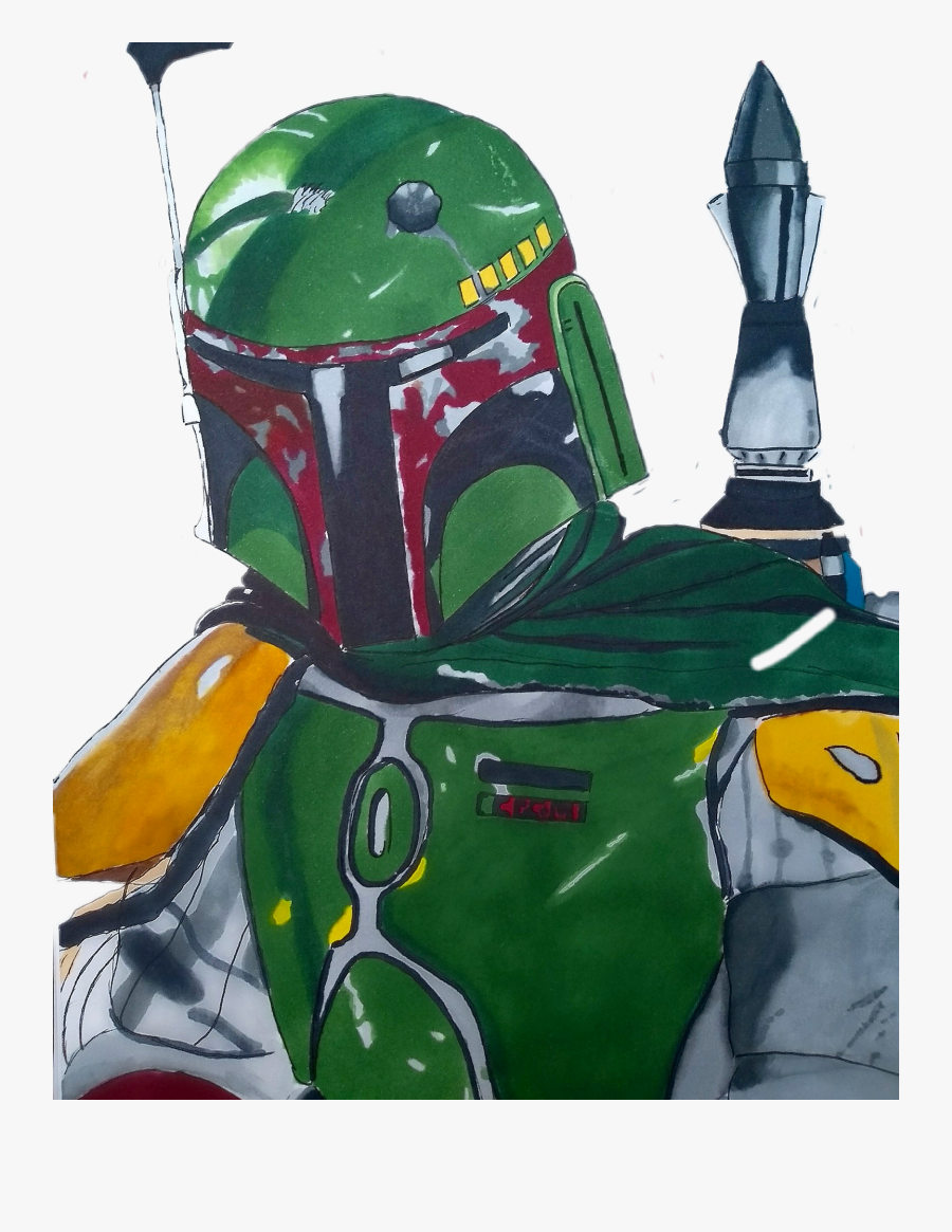 #starwars #bobafett #art #fanart #green #kpop - Green Star Wars Art, Transparent Clipart