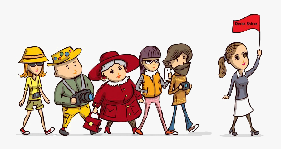 Guide Png Transparent Picture Funny Tour Guide With Flag Free Transparent Clipart Clipartkey