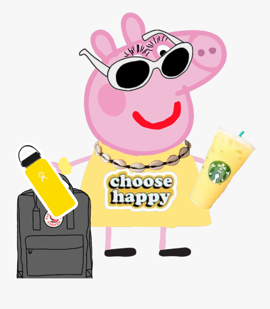 #freetoedit Peppa What Are You Doing Becoming A Vaco - Cartoon, Transparent Clipart