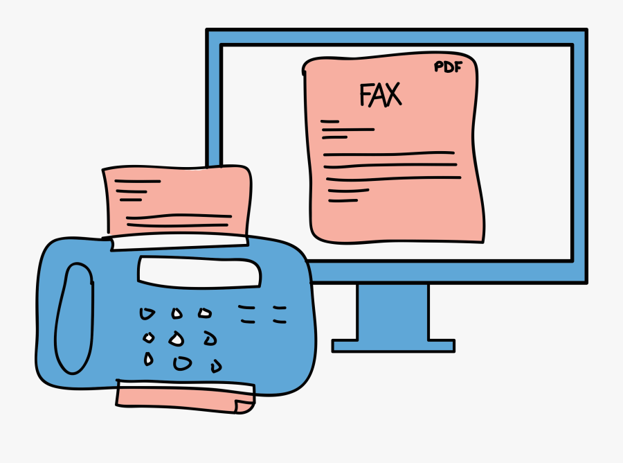 Icon Fax To Email, Transparent Clipart