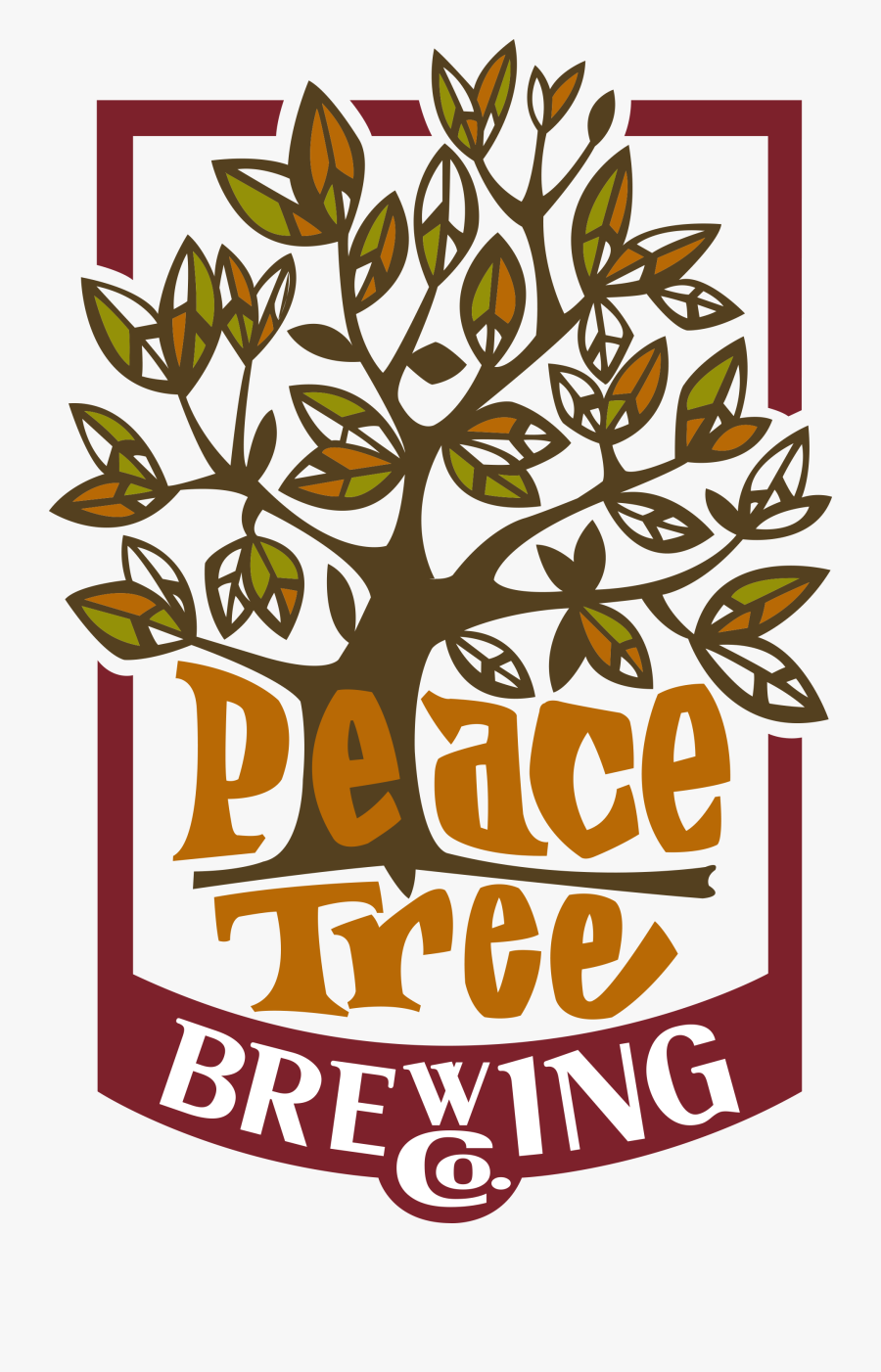 Transparent Bitterroot Clipart - Peace Tree Brewing Logo, Transparent Clipart