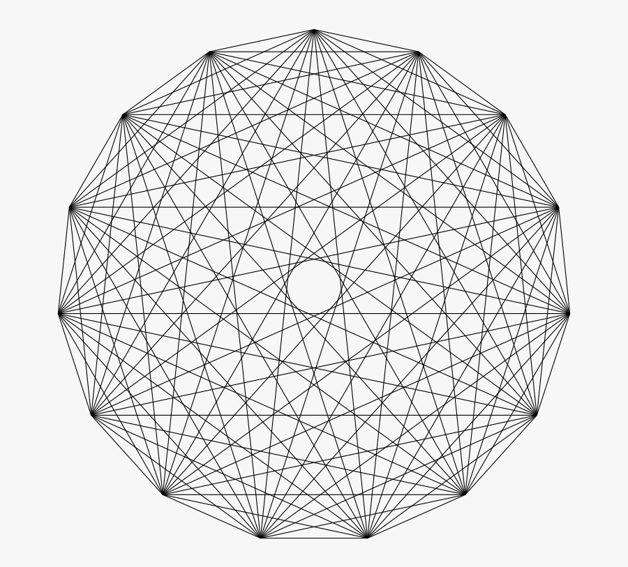 15gon Connections - Mystic Rose 20 Points, Transparent Clipart