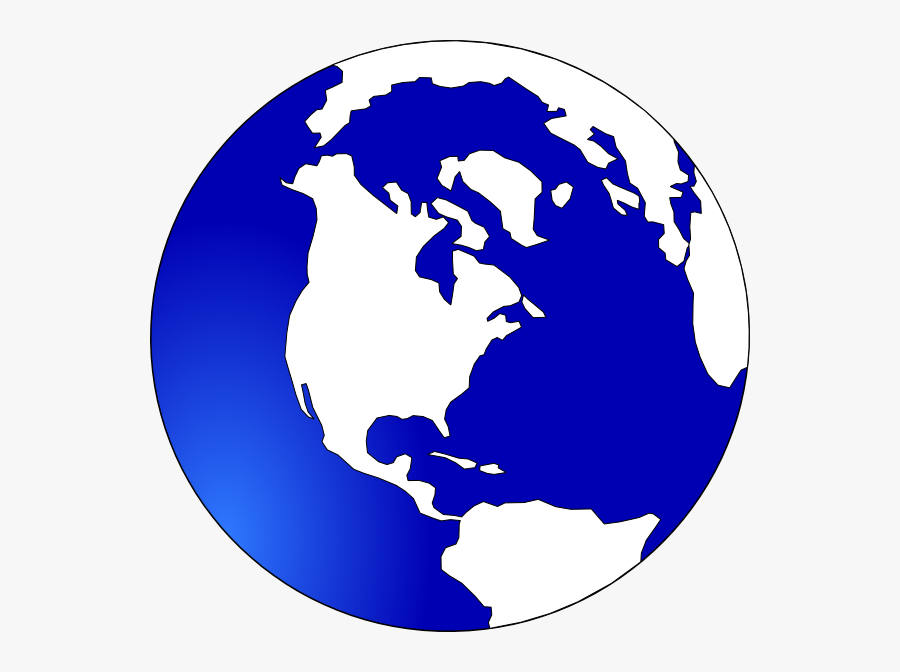 Blue Globe Png - Blue And White Earth, Transparent Clipart