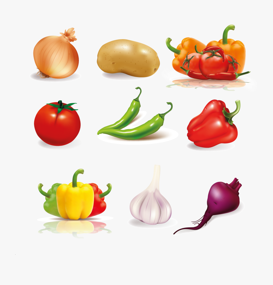 Vegetables Vector, Transparent Clipart