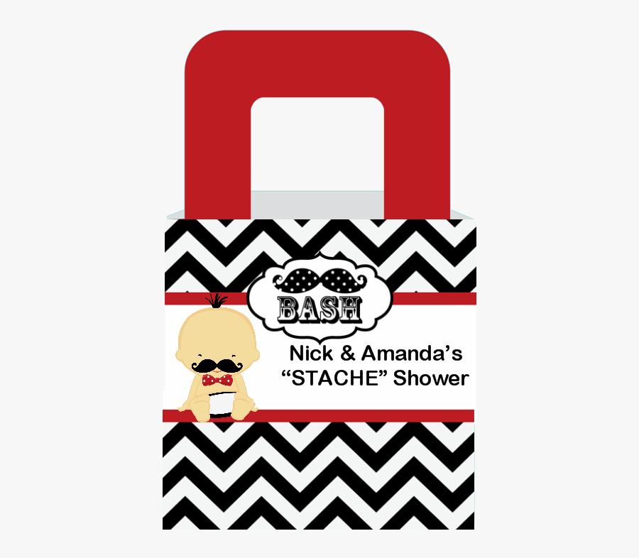 Little Man Mustache Black/grey - Zig Zag Pattern Blue, Transparent Clipart