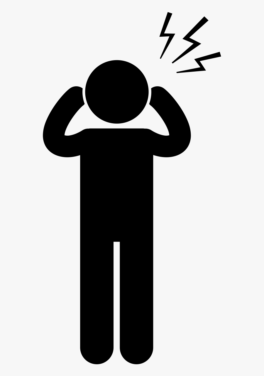 Angry Man - Head Pain Icon, Transparent Clipart