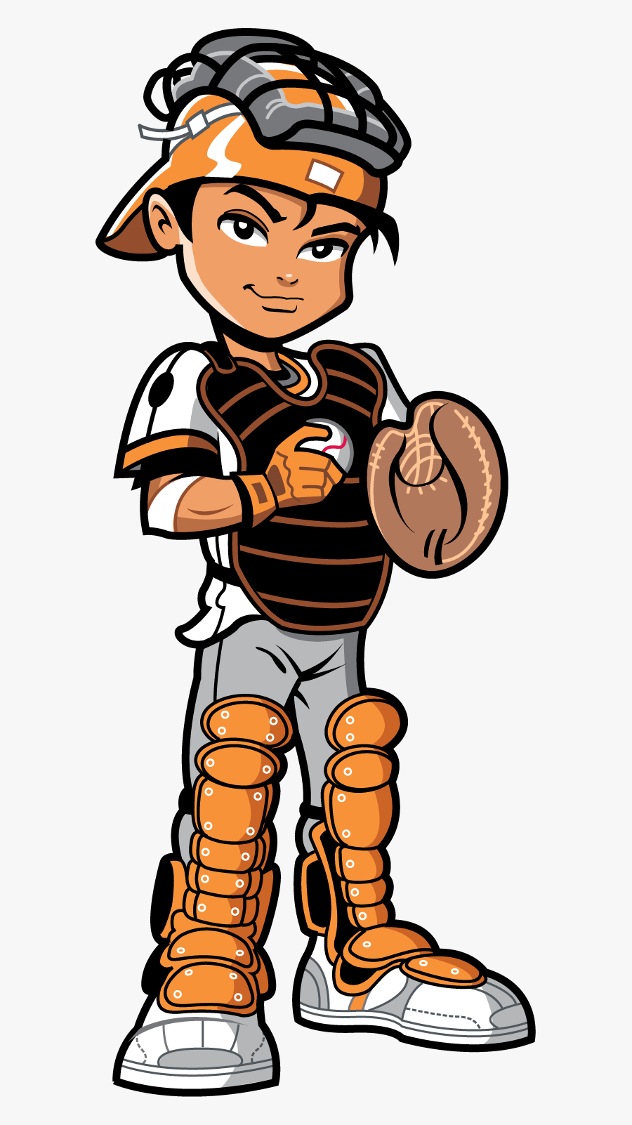 I Included This Article And Graphic For A Number Of - Catcher Cartoon Baseball Player, Transparent Clipart