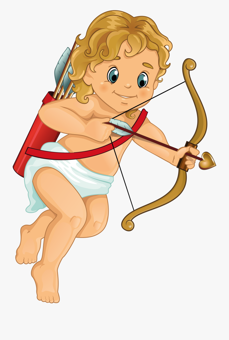 Transparent Skipping Clipart - Orange Cupid Png, Transparent Clipart