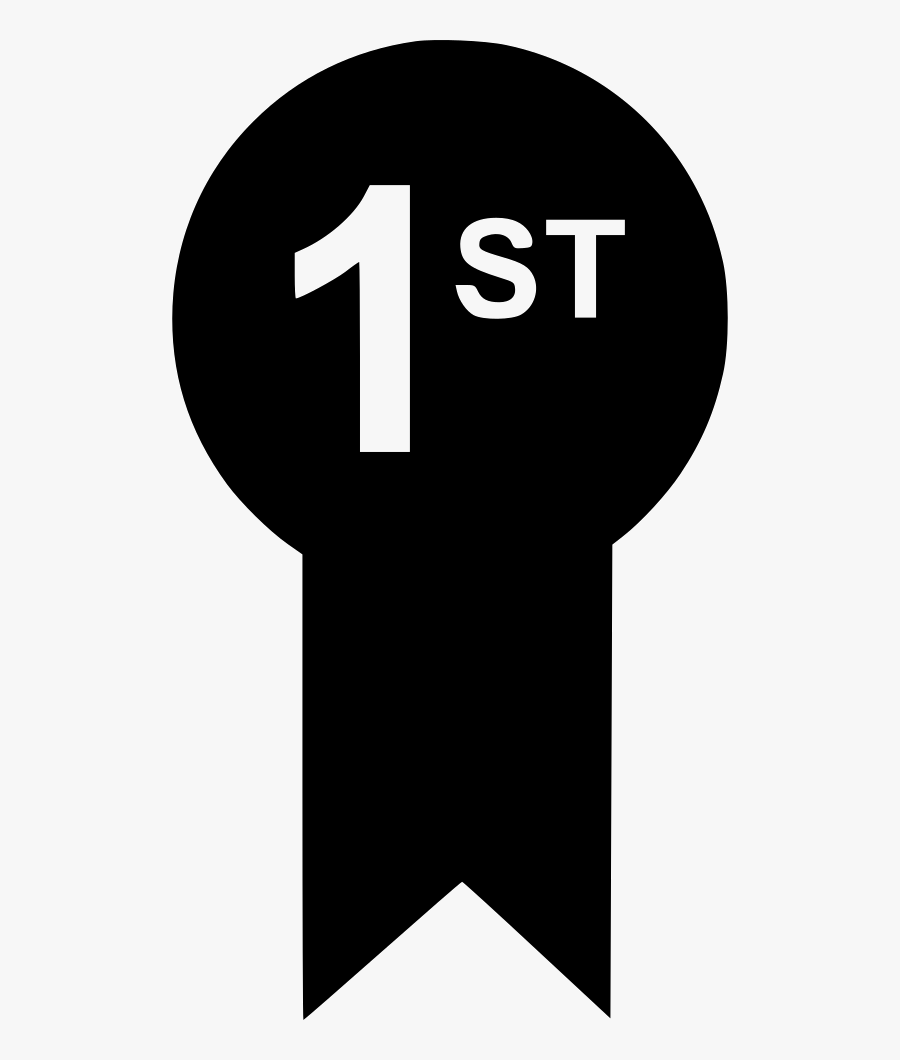 Transparent 1st Prize Clipart - First Place Icon White, Transparent Clipart
