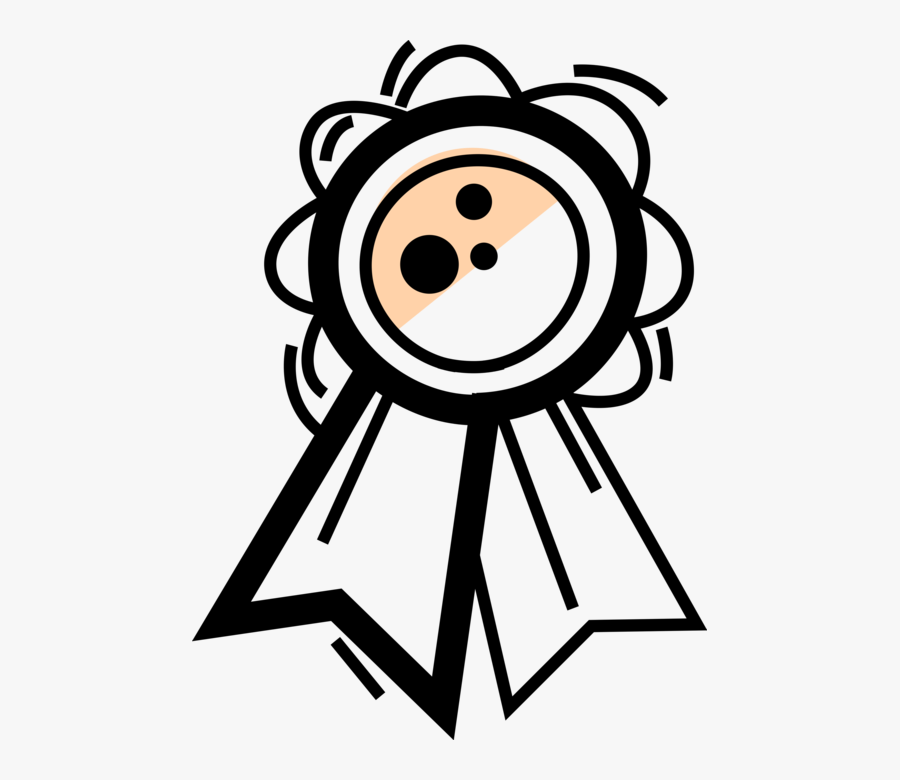 First Place Prize Ribbon Vector Image Illustration - Clip Art, Transparent Clipart
