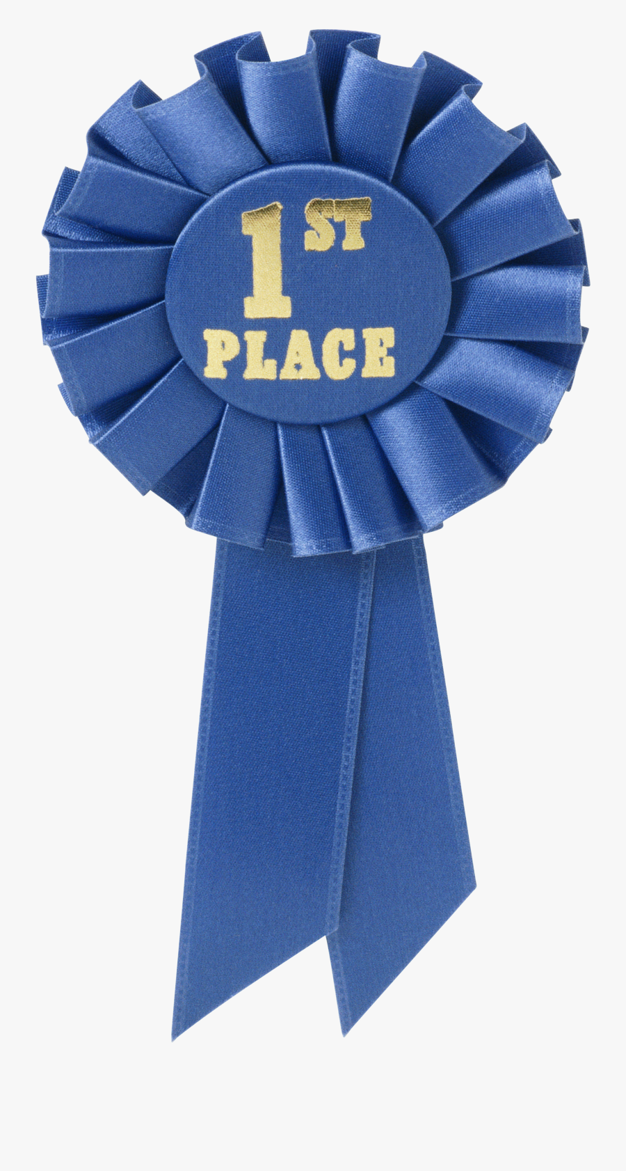 Ribbon Prize Competition Clip - Printable Blue Ribbon First Place, Transparent Clipart