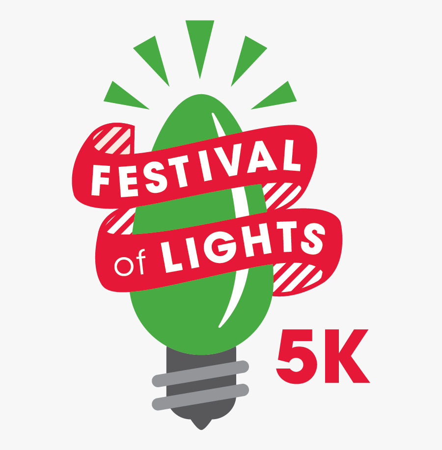 Festival Of Lights 5k - Graphic Design, Transparent Clipart
