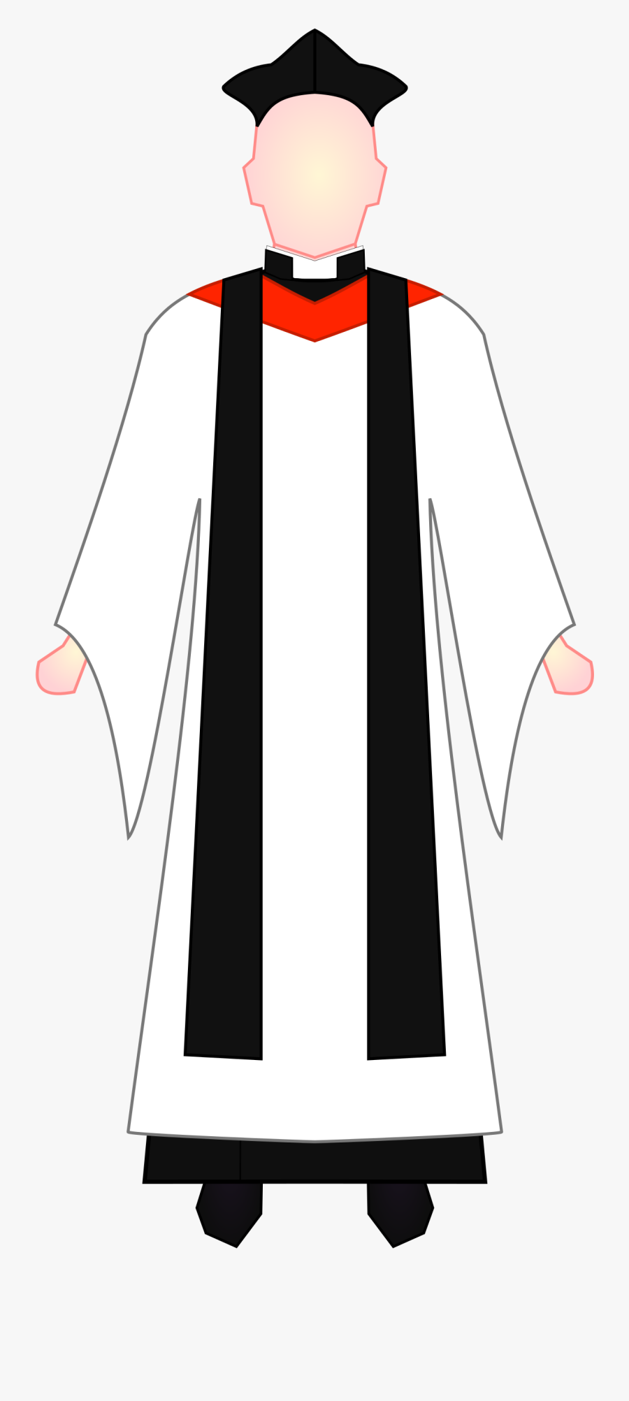 Anglican Bishop Choir Dress, Transparent Clipart