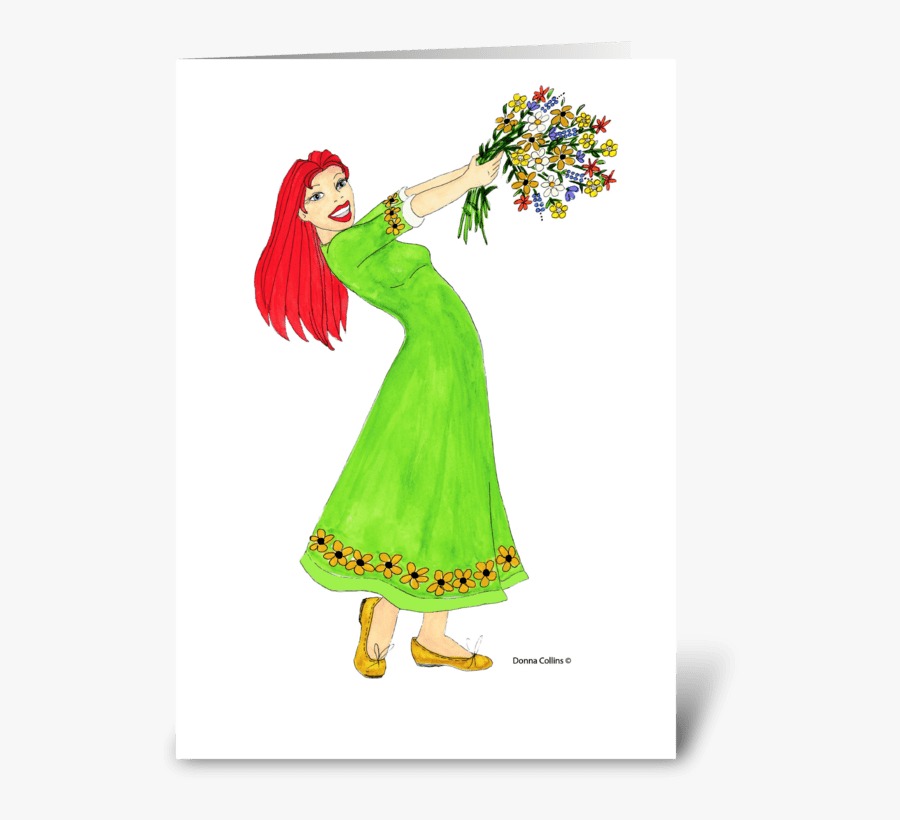 Thank You Bouquet Greeting Card - Illustration, Transparent Clipart