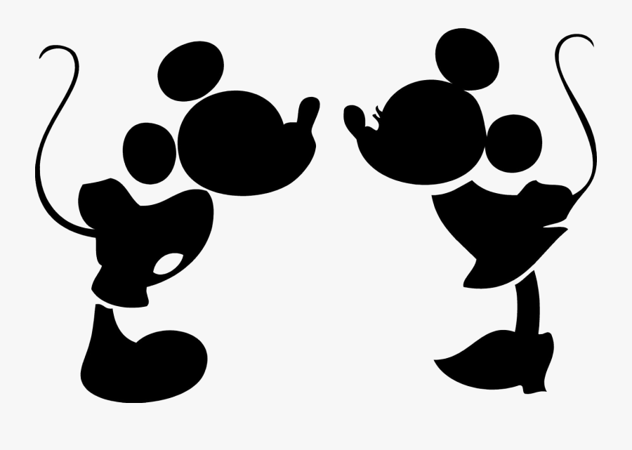 Mickey Mouse Silhouette Clip Art Cliparts Co - Wedding Mickey And Minnie Silhouette, Transparent Clipart