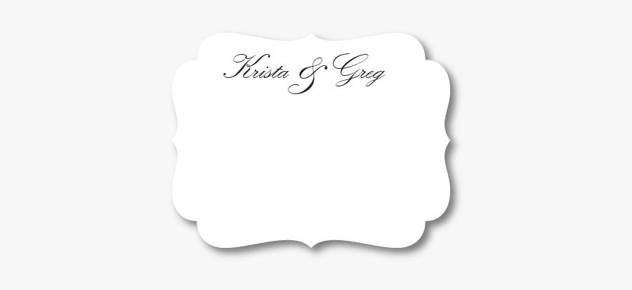 Olivia Wedding Invitation Collection Thank You Card - Calligraphy, Transparent Clipart