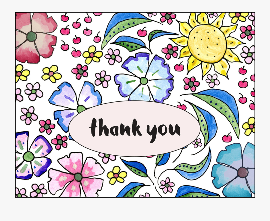 Thank You Card - Illustration , Free Transparent Clipart - ClipartKey