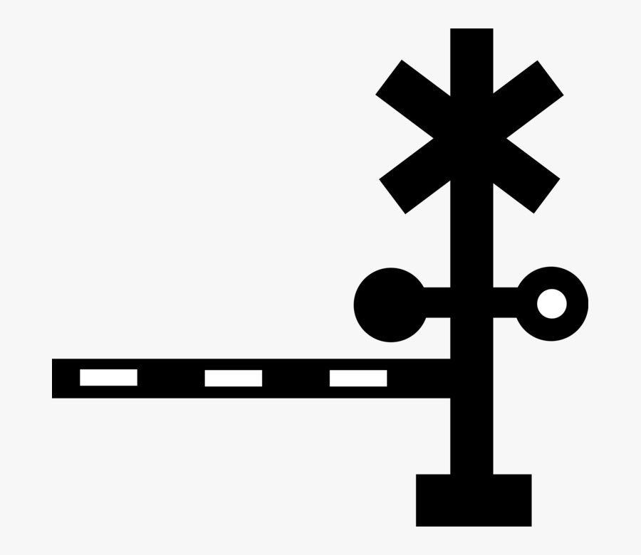 Transparent Railroad Crossing Png - Crossing Gate Png, Transparent Clipart