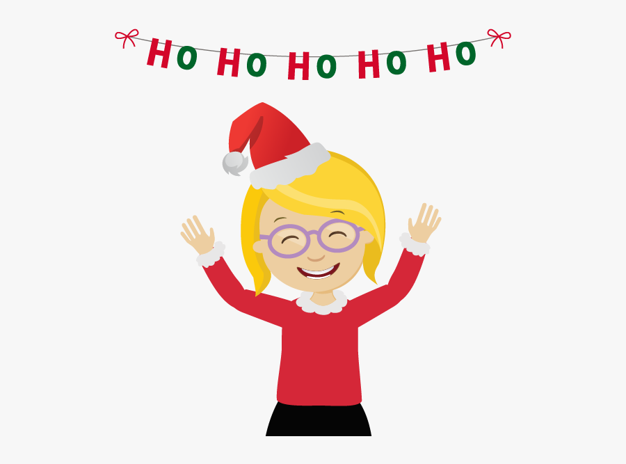 Christmas-festive Card Thank You - Cartoon, Transparent Clipart