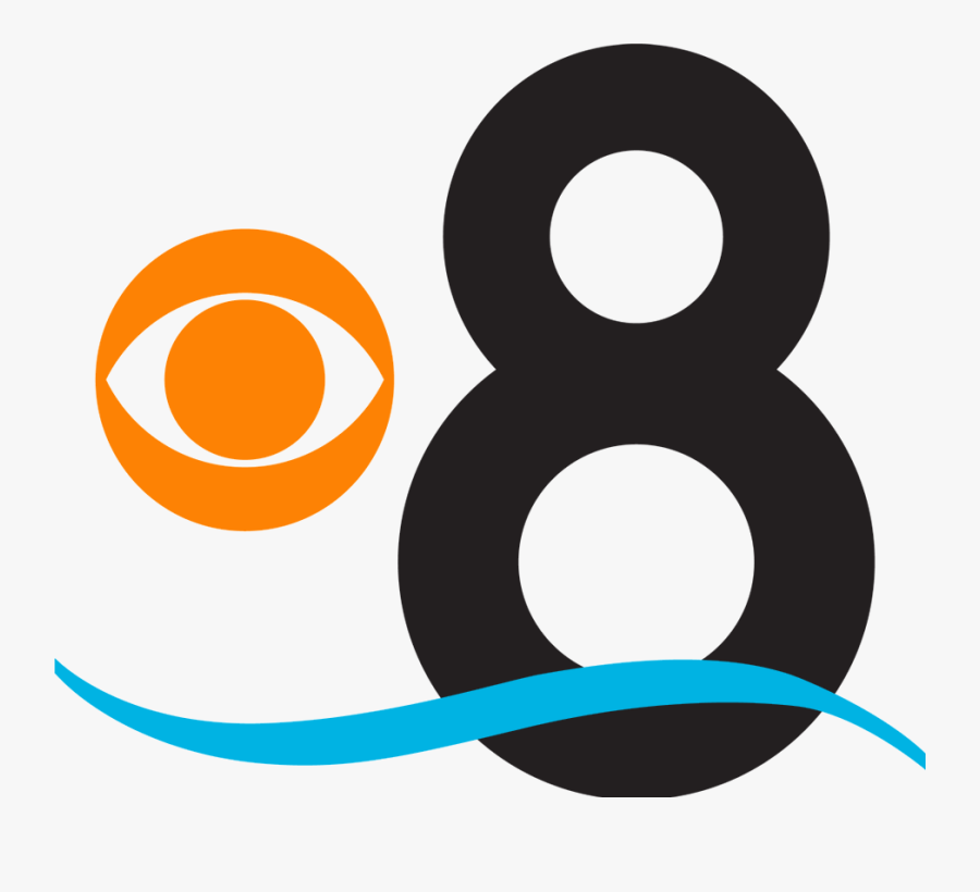 Cbs 8 San Diego Logo, Transparent Clipart