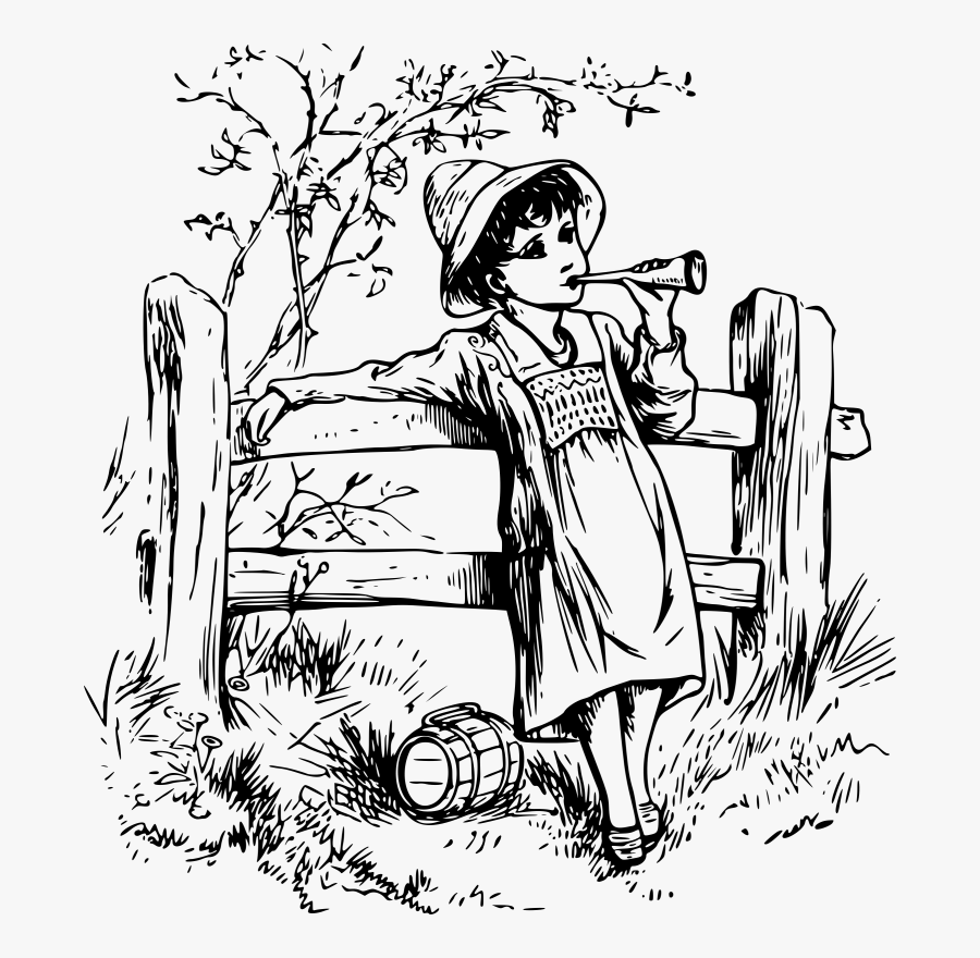 Country Clipart Png - Clipart Country Girl Black And White, Transparent Clipart