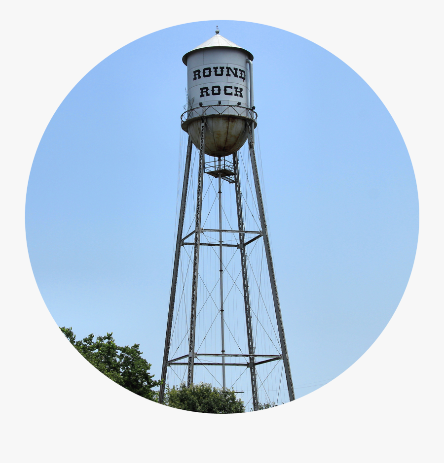 Transparent Water Tower Png - Round Rock Water Tower, Transparent Clipart
