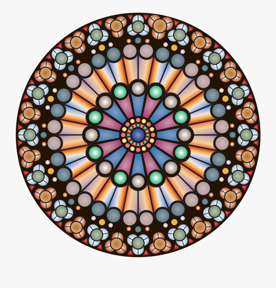 Rose Window - Notre Dame - Notre Dame Rose Window Png, Transparent Clipart