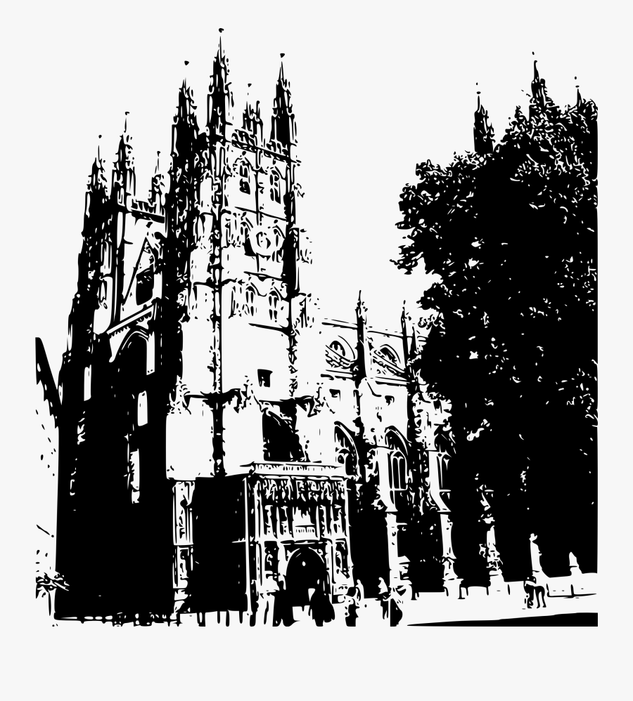 Canterbury Cathedral 3 Clip Arts - Canterbury Cathedral Vector Png, Transparent Clipart