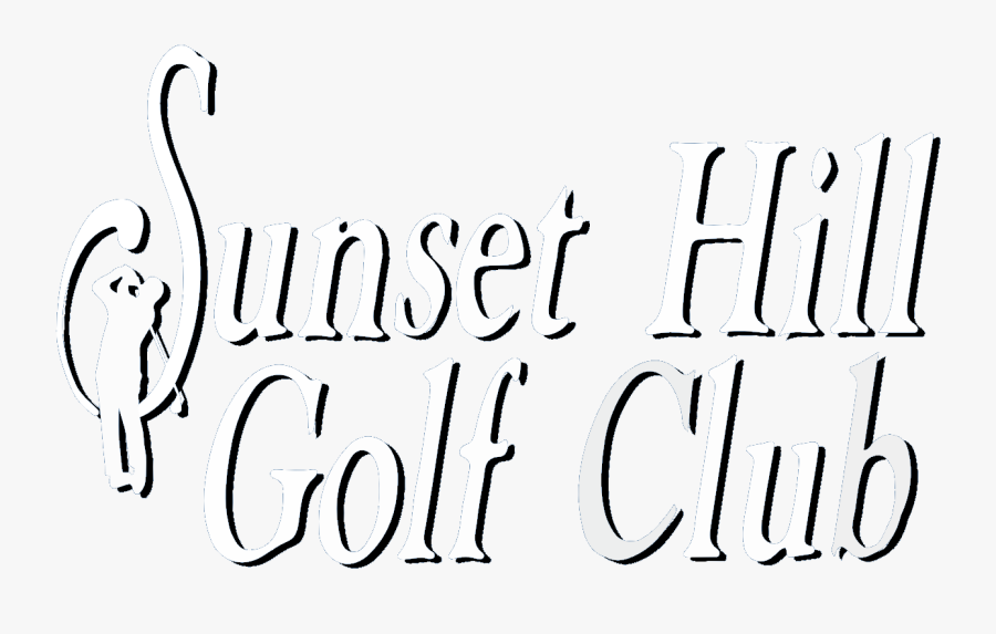 Sunset Hill Golf Club - Calligraphy, Transparent Clipart