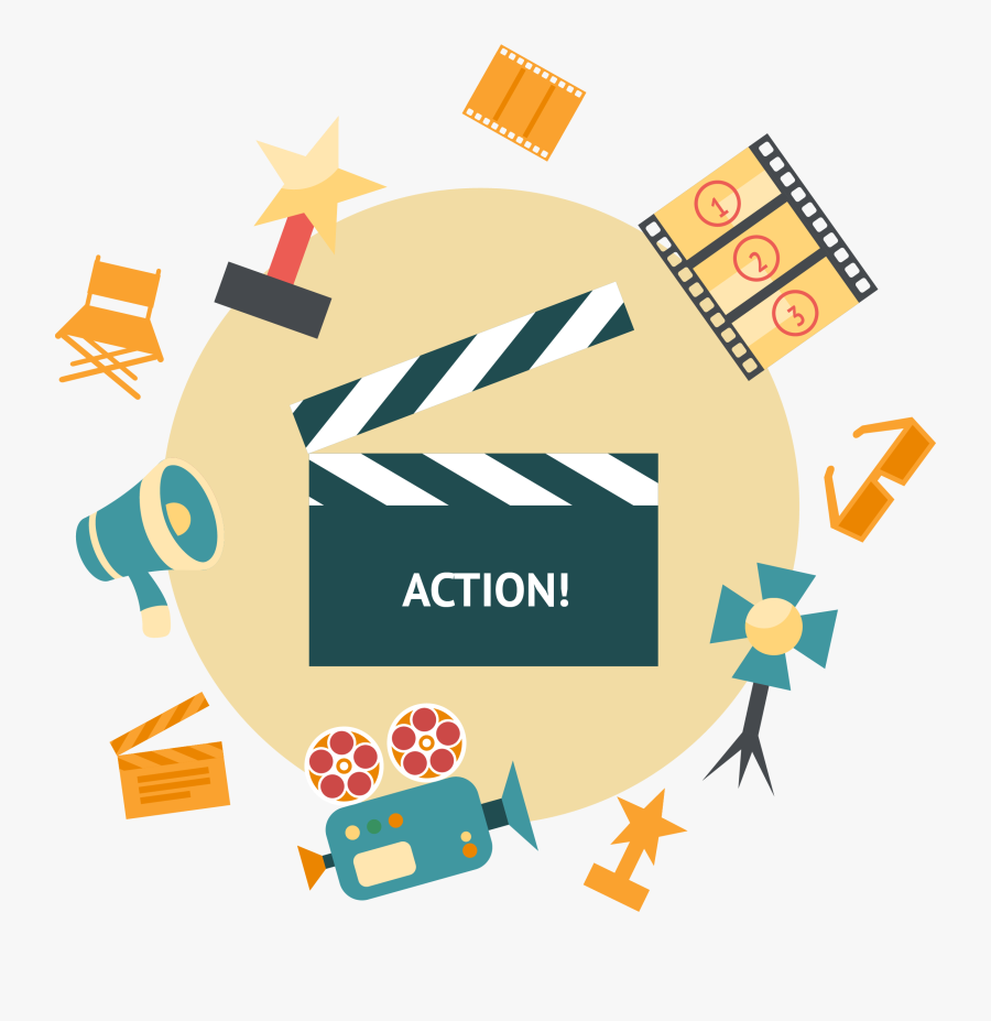 電影 元素 Clipart , Png Download - تصميم فيديو موشن جرافيك, Transparent Clipart