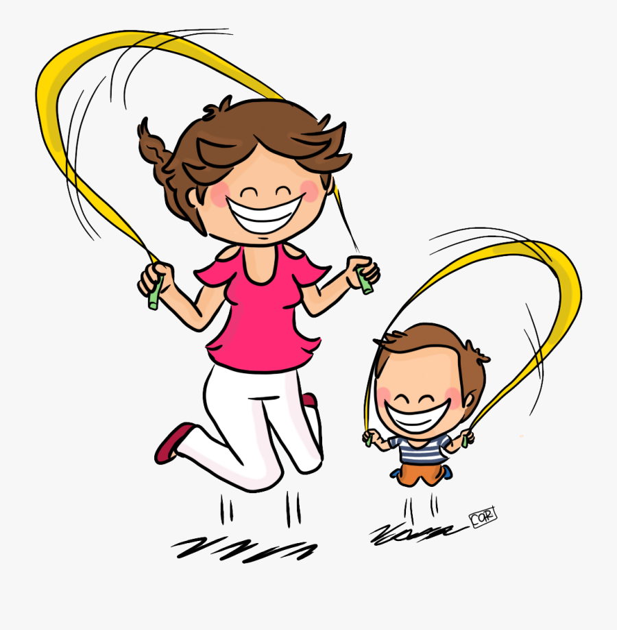 Transparent Mom Hugging Child Clipart - Cartoon, Transparent Clipart