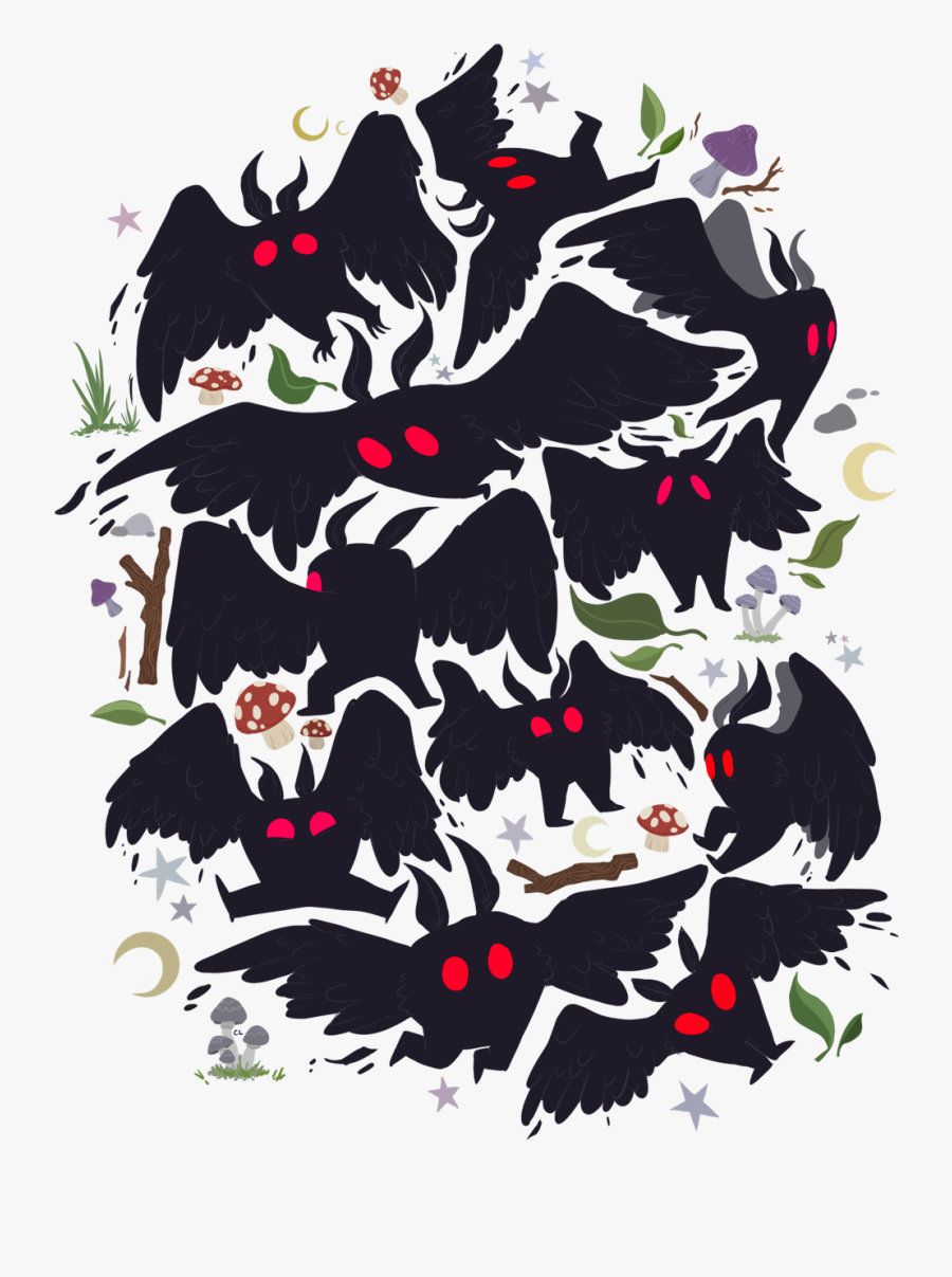 Ghost Gay Here"s The Full Version Of The Mothman Shirt - Gay Mothman, Transparent Clipart