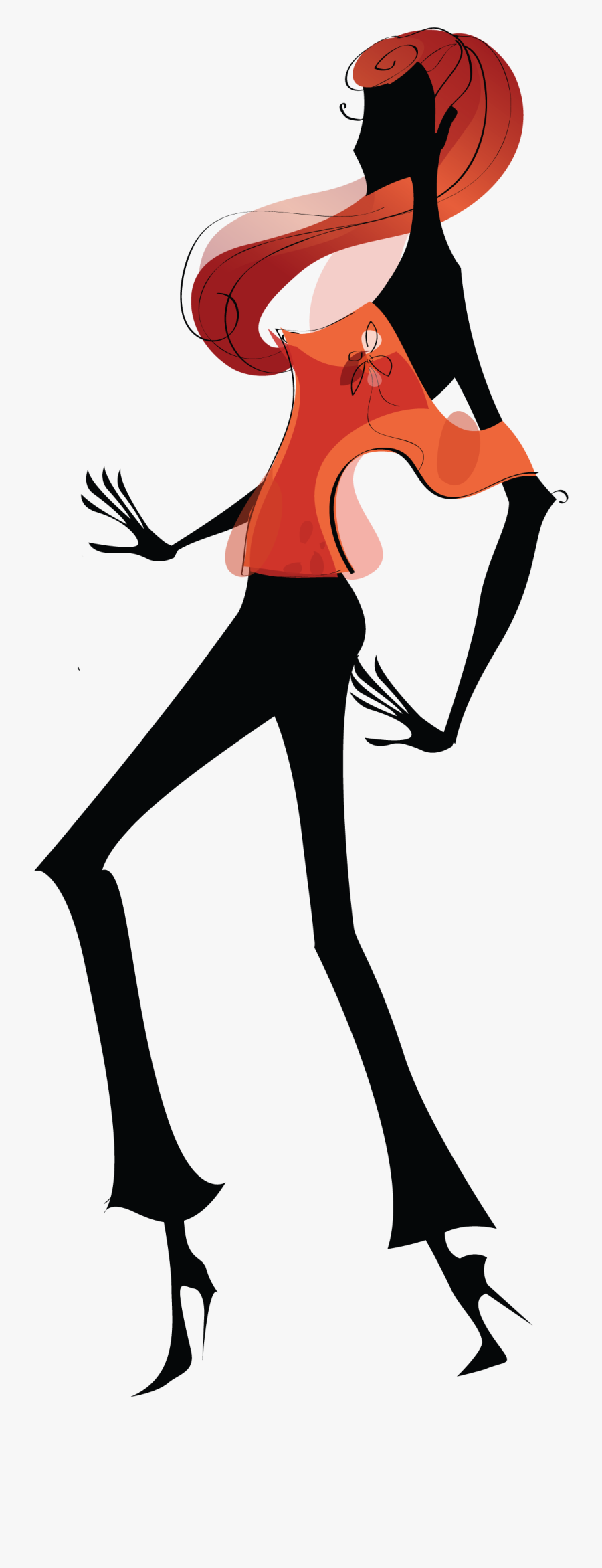 Fashion Girls Woman Dance - Fondo Del Diseño De Modas, Transparent Clipart