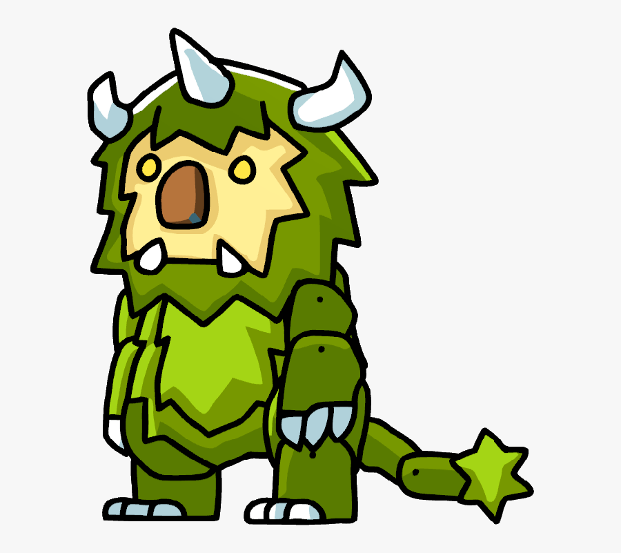 Scribblenauts Green Monster - Scribblenauts Monster, Transparent Clipart